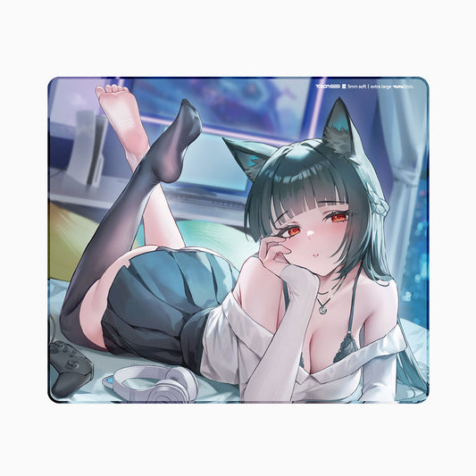 ガラス製マウスパッド - 渚渚